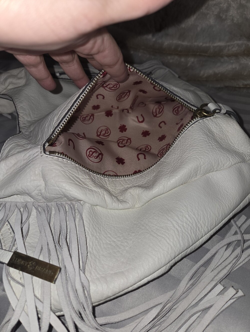 Lucky Brand Hobo Leather Handbag - Picture 15 of 16